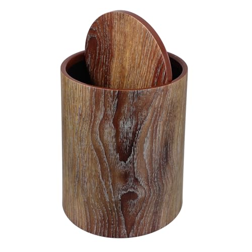 FUNNETOYU Haushalts Mülleimer mit Schwingdeckel Retro Holzoptik Abfalleimer für Bad Wohnzimmer Büro Großer Kapazität Leicht zu Reinigen Langlebig und Wiederverwendbar FUNNETOYU Haushalts Mülleimer mit Schwingdeckel Retro Holzoptik Abfalleimer für Bad Wohnzimmer Büro Großer Kapazität Leicht zu Reinigen Langlebig und Wiederverwendbar von FUNNETOYU
