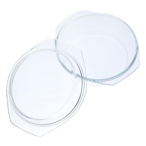 FUNNETOYU Hitzebeständige Glas auflaufform mit Deckel und Griffen Mikrowellengeeignet Spülmaschinenfest Runde Glas schüssel für Backofen und Küche FUNNETOYU Hitzebeständige Glas auflaufform mit Deckel und Griffen Mikrowellengeeignet Spülmaschinenfest Runde Glas schüssel für Backofen und Küche von FUNNETOYU