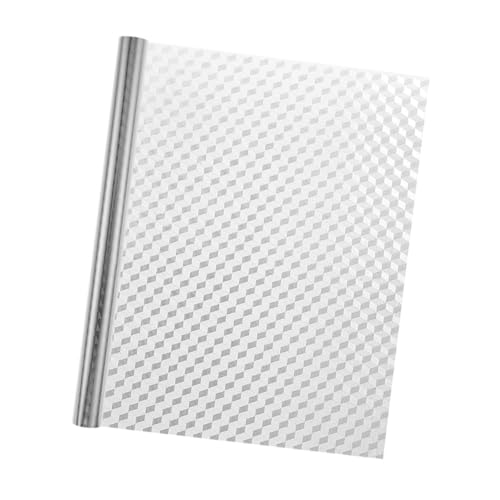 FUNNETOYU Hitzebeständiger Selbstklebender Küchenwandsticker aus Ölbeständigem Aluminiumfolie Leicht Anzubringen Rückstandsfrei Entfernbar für Glatte Oberflächen Wie Wand Schrank und von FUNNETOYU