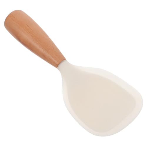 FUNNETOYU Hitzebeständiger flexibler Reislöffel mit Holzgriff Küchenutensil zum Servieren und Kochen Rutschfester Küchenspatel Multifunktionaler Sushi Löffel für Haushalt und Restaurant FUNNETOYU Hitzebeständiger flexibler Reislöffel mit Holzgriff Küchenutensil zum Servieren und Kochen Rutschfester Küchenspatel Multifunktionaler Sushi Löffel für Haushalt und Restaurant von FUNNETOYU