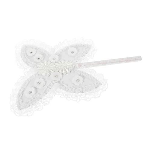 FUNNETOYU Hochwertiger Handfächer für Bräute Eleganter Spitzenfächer Schmetterlingsform Handgefertigt für Hochzeiten Partys und Veranstaltungen Stilvolles Accessoire für Damen und FUNNETOYU Hochwertiger Handfächer für Bräute Eleganter Spitzenfächer Schmetterlingsform Handgefertigt für Hochzeiten Partys und Veranstaltungen Stilvolles Accessoire für Damen und von FUNNETOYU