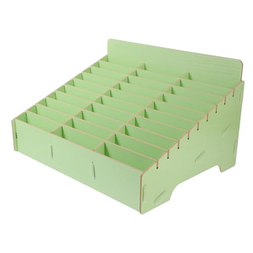 FUNNETOYU Mehrfachgitter-aufbewahrungsbox Aus Holz Für Handys Smartphone-Halter Handy-Organizer Für Schreibtisch von FUNNETOYU