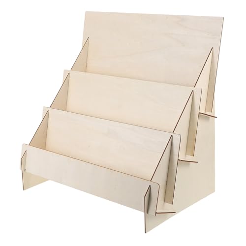 FUNNETOYU Holz Kartenständer Stufiger DIY Organizer für Grußkarten Broschüren und Handy Kompakter Multifunktionaler Schreibtischhalter mit Natürlicher Holzoptik für Büro FUNNETOYU Holz Kartenständer Stufiger DIY Organizer für Grußkarten Broschüren und Handy Kompakter Multifunktionaler Schreibtischhalter mit Natürlicher Holzoptik für Büro von FUNNETOYU