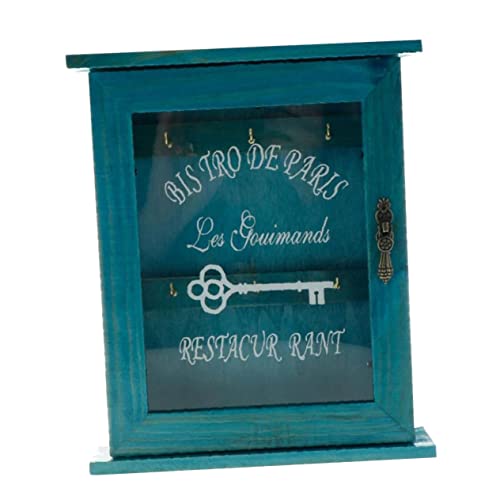 FUNNETOYU Schlüsselbox Aus Holz Wandmontiert Vintage Aufbewahrung Retro Design Schlüsselhalter Für Eingangsbereich Haushaltsaufbewahrung von FUNNETOYU