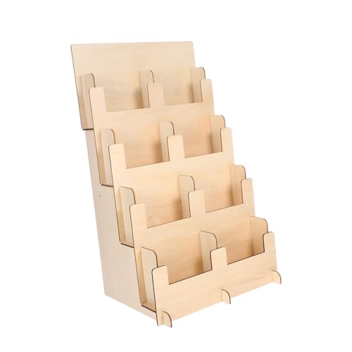 FUNNETOYU Holz Sticker Display Stand Mehrzweck Karten Organizer mit Stufigem Design für Aufkleber Grußkarten Kunstwerke und Stabil und Platzsparend FUNNETOYU Holz Sticker Display Stand Mehrzweck Karten Organizer mit Stufigem Design für Aufkleber Grußkarten Kunstwerke und Stabil und Platzsparend von FUNNETOYU
