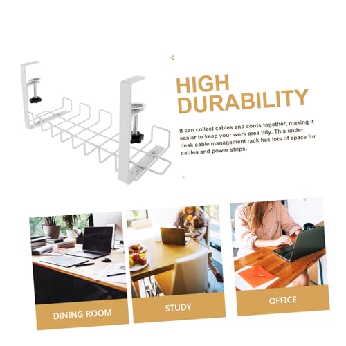 FUNNETOYU Kabelmanagement Korb Weiß Unter Schreibtisch Kabelablage Flach Schreibtisch Kabelorganizer für Büro Kabelaufbewahrung und Kabelsortierung FUNNETOYU Kabelmanagement Korb Weiß Unter Schreibtisch Kabelablage Flach Schreibtisch Kabelorganizer für Büro Kabelaufbewahrung und Kabelsortierung von FUNNETOYU