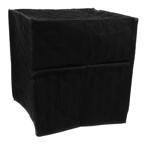 FUNNETOYU Kaffeemaschinenabdeckung Haushaltsgeräteschutz Abdeckung für Kaffeemaschine Schwarz Langlebig Leicht zu Reinigen von FUNNETOYU