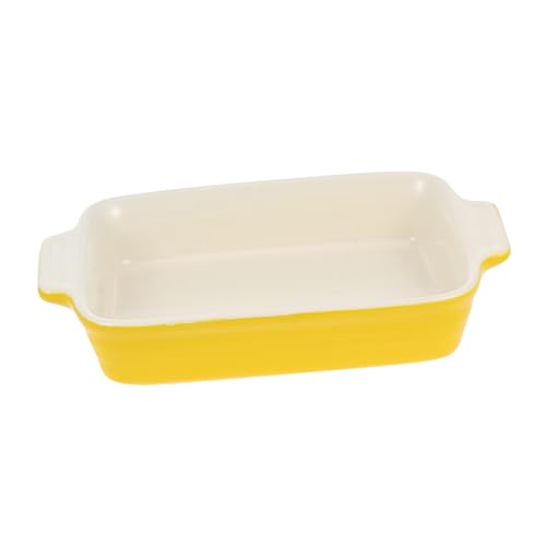 FUNNETOYU Keramik Backschale mit Doppelgriffen Hitzebeständig und Spülmaschinenfest Vielseitige Auflaufform für Brot Käse und Reis Geeignet für Ofen und Mikrowelle bei Partys und Backen FUNNETOYU Keramik Backschale mit Doppelgriffen Hitzebeständig und Spülmaschinenfest Vielseitige Auflaufform für Brot Käse und Reis Geeignet für Ofen und Mikrowelle bei Partys und Backen von FUNNETOYU