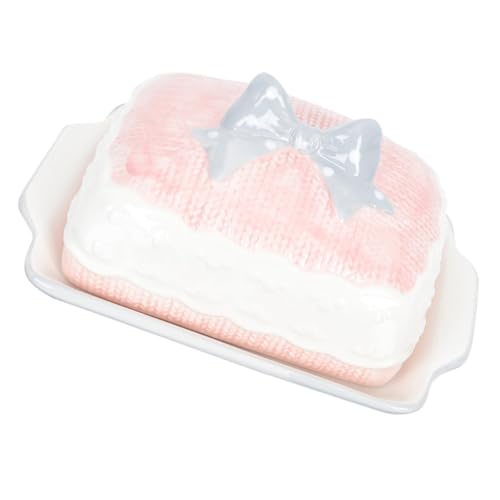 FUNNETOYU Keramik Butterdose mit Deckel Butterplatte Aufbewahrungsbox für Butter und Desserts Kühlschranktauglich Schlichtes Design Praktisch für Küche Restaurant FUNNETOYU Keramik Butterdose mit Deckel Butterplatte Aufbewahrungsbox für Butter und Desserts Kühlschranktauglich Schlichtes Design Praktisch für Küche Restaurant von FUNNETOYU