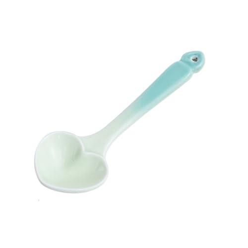 FUNNETOYU Keramik Dessertlöffel Herzförmig Ergonomisch Farbverlauf Hellgrün Kreatives Porzellan Besteck für Zuhause und Restaurant Praktisch für Eis Kaffee Milch und Süßspeisen FUNNETOYU Keramik Dessertlöffel Herzförmig Ergonomisch Farbverlauf Hellgrün Kreatives Porzellan Besteck für Zuhause und Restaurant Praktisch für Eis Kaffee Milch und Süßspeisen von FUNNETOYU