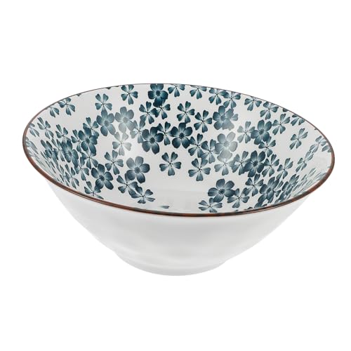 FUNNETOYU Keramik Nudel Schüssel Blumen Design Mikrowellenfest Spülmaschinenfest Glatte Oberfläche Vielseitige Suppen Salat Reis Schale für Zuhause und FUNNETOYU Keramik Nudel Schüssel Blumen Design Mikrowellenfest Spülmaschinenfest Glatte Oberfläche Vielseitige Suppen Salat Reis Schale für Zuhause und von FUNNETOYU