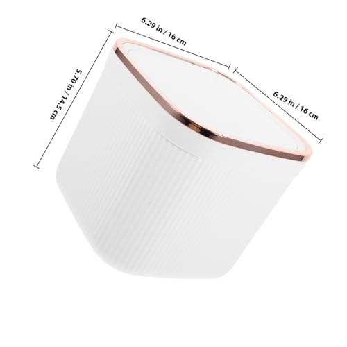 FUNNETOYU Kleiner Mülleimer mit Deckel Mini Desktop Abfalleimer aus Kompakter Tischabfallbehälter für Büro Zuhause Vielseitig für Müll Praktische Aufbewahrungslösung von FUNNETOYU
