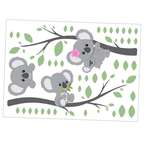 FUNNETOYU Koala Wandtattoo Selbstklebend PVC Wandsticker Abnehmbar Bunt Cartoon Tier Wanddeko für Kinderzimmer Wohnzimmer Leicht Repositionierbar Rückstandsfrei FUNNETOYU Koala Wandtattoo Selbstklebend PVC Wandsticker Abnehmbar Bunt Cartoon Tier Wanddeko für Kinderzimmer Wohnzimmer Leicht Repositionierbar Rückstandsfrei von FUNNETOYU