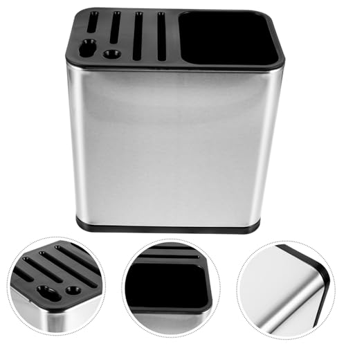 FUNNETOYU Küchenutensilienhalter Rotierend mit Schneidwerkzeugfach Multifunktionaler Besteckorganizer für Chopsticks und Küchenmesser Platzsparende Aufbewahrungsbox für Saubere von FUNNETOYU