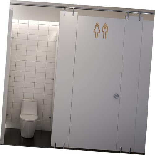 FUNNETOYU Metall Toilettenschild Hohlraum Design Wc Türschild Lavatory Sign für Hotel Zuhause Öffentlich Restroom Guiding Sign Dekorativ Goldfarben FUNNETOYU Metall Toilettenschild Hohlraum Design Wc Türschild Lavatory Sign für Hotel Zuhause Öffentlich Restroom Guiding Sign Dekorativ Goldfarben von FUNNETOYU