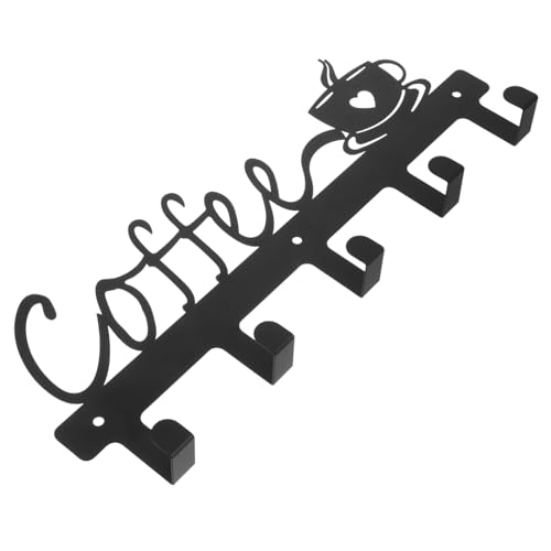 FUNNETOYU Metallischer Wandbecherhalter Vielseitiges Wandregal für Küche Platzsparender Becherorganizer für Bar Wohnzimmer und Büro von FUNNETOYU