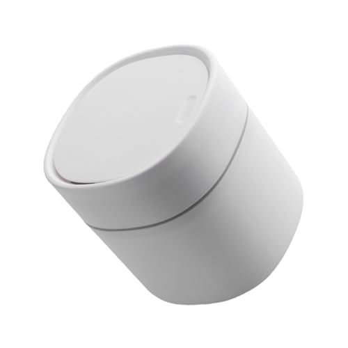 FUNNETOYU Mini Tischmülleimer mit Ejektionsdeckel Kompakter Desktop Abfalleimer Weißer Tragbarer Tischabfalleimer für Büro Küche Schlafzimmer Einfach zu Reinigen Platzsparend Vielseitig FUNNETOYU Mini Tischmülleimer mit Ejektionsdeckel Kompakter Desktop Abfalleimer Weißer Tragbarer Tischabfalleimer für Büro Küche Schlafzimmer Einfach zu Reinigen Platzsparend Vielseitig von FUNNETOYU