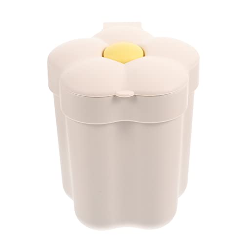 FUNNETOYU Mini Tischmülleimer mit Klappdeckel Blumenform Niedlicher Cartoon Schreibtisch Abfalleimer für Büro und Bad Kompakt und Platzsparend Praktischer Desktop Abfallbehälter Weiß FUNNETOYU Mini Tischmülleimer mit Klappdeckel Blumenform Niedlicher Cartoon Schreibtisch Abfalleimer für Büro und Bad Kompakt und Platzsparend Praktischer Desktop Abfallbehälter Weiß von FUNNETOYU
