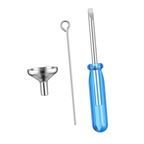 FUNNETOYU Mini Trichter Set für Aschefüllung Langlebiges Cremation Schmuck Zubehör Rostfrei Blauem Schraubendreher Geeignet für Kleine Urnen und Ascheanhänger FUNNETOYU Mini Trichter Set für Aschefüllung Langlebiges Cremation Schmuck Zubehör Rostfrei Blauem Schraubendreher Geeignet für Kleine Urnen und Ascheanhänger von FUNNETOYU
