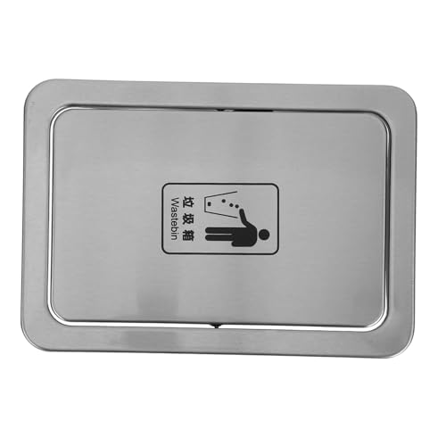 FUNNETOYU Müllbehälter Deckel Einbau Schwingdeckel für Küchentheke Badezimmer Büro Langlebiger Platzsparender Abfallbehälter Deckel mit Schwenkbarem Klappmechanismus für Arbeitsflächen von FUNNETOYU