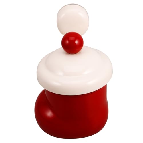 FUNNETOYU Mülleimer Mit Saugnapf Desktop-mülleimer Schlanker Müll Kann Toilettenpapierkorb Kleiner Abfallkorb Mit Deckel Müllbehälter Mit Deckel Süße Keksdose Mini -mülldose Rot Plastik von FUNNETOYU