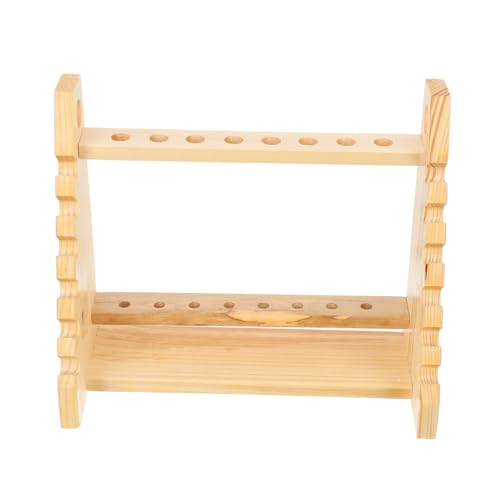 FUNNETOYU Multifunktionaler Holzständer für Reagenzgläser und Pipetten Stabiler Testrohrhalter mit Mehreren Löchern Wiederverwendbar und Leicht zu Reinigen für Labor Schule und Gastronomie FUNNETOYU Multifunktionaler Holzständer für Reagenzgläser und Pipetten Stabiler Testrohrhalter mit Mehreren Löchern Wiederverwendbar und Leicht zu Reinigen für Labor Schule und Gastronomie von FUNNETOYU