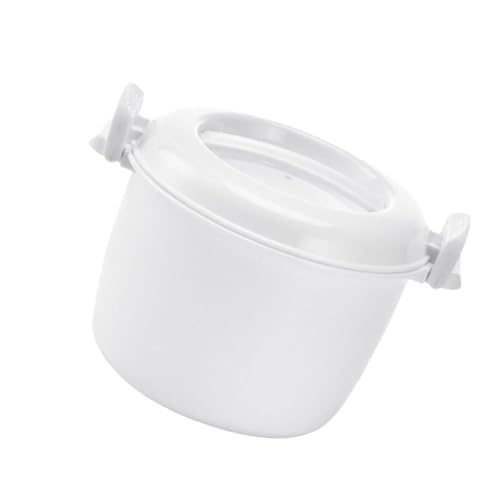 FUNNETOYU Multifunktionaler Mikrowellen Reiskocher aus Lebensmittelechtem PP Isolierte Lunchbox Mikrowellengeeignet Klein Spülmaschinenfest Vielseitig für Reis Gemüse und Wiederverwendbar von FUNNETOYU