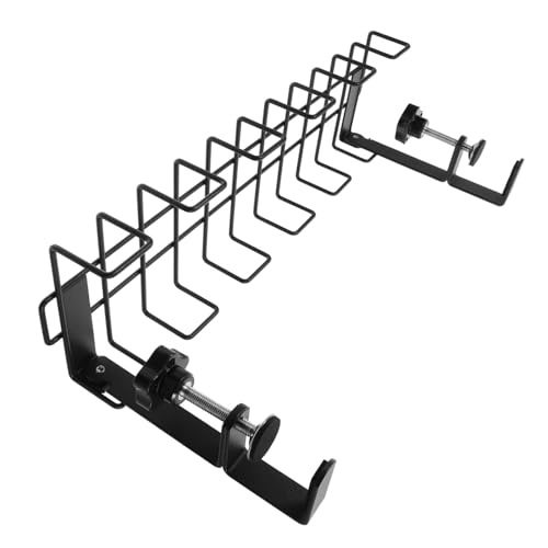 FUNNETOYU Multifunktionaler Verstellbarer Kabelhalter für Schreibtischunterseite Stabile Kabel und Steckdosenleisten Aufbewahrung Schwarzer Organizer zur Kabelverwaltung Einfache Montage FUNNETOYU Multifunktionaler Verstellbarer Kabelhalter für Schreibtischunterseite Stabile Kabel und Steckdosenleisten Aufbewahrung Schwarzer Organizer zur Kabelverwaltung Einfache Montage von FUNNETOYU