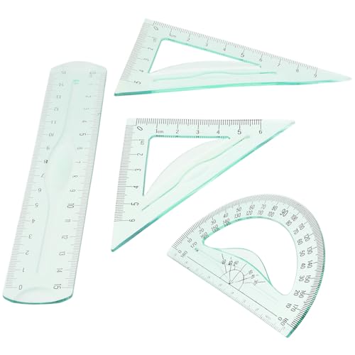 FUNNETOYU Multifunktionales Zeichengerät Grün mit Lineal und Winkelmesser für Schule Büro Architektur und Technik von FUNNETOYU