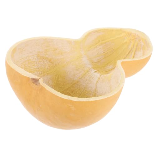 FUNNETOYU Natürliche Kürbis Wasserkelle mit Ergonomischem Griff Große Badekelle für Badezimmer Spa Garten und Küche Langlebiger Wasserschöpfer mit Tiefem Becher Vielseitig Einsetzbar zum von FUNNETOYU