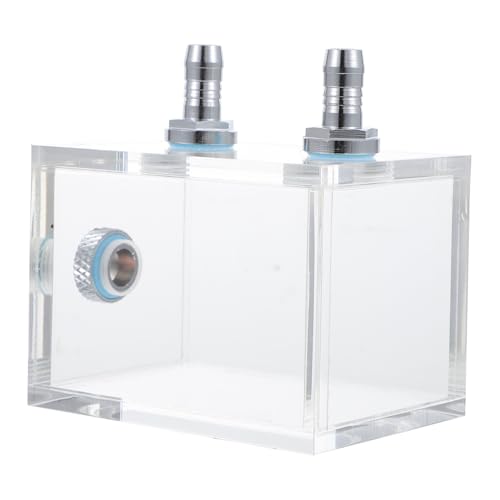 FUNNETOYU PC Wasserkühltank aus Hochtransparentem Acryl für Computer Wasserkühlung CPU Flüssigkeitskühler mit Praktischem Nachfüllsystem und Temperaturbeständigem Reservoir von FUNNETOYU