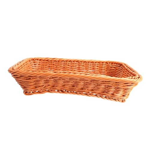 FUNNETOYU Plastik Aufbewahrungskorb Geflochtenes Design Braun Multifunktionaler Obst und Brotkorb Wiederverwendbar Leicht Zu Reinigen Für Küche Wohnzimmer Wiederverwendbar FUNNETOYU Plastik Aufbewahrungskorb Geflochtenes Design Braun Multifunktionaler Obst und Brotkorb Wiederverwendbar Leicht Zu Reinigen Für Küche Wohnzimmer Wiederverwendbar von FUNNETOYU