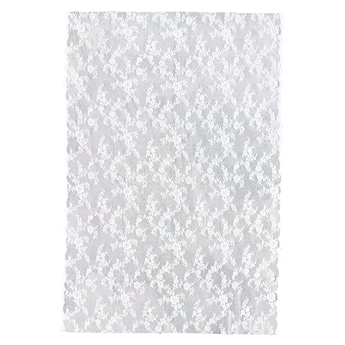 FUNNETOYU Portable Outdoor Picknickdecke mit Spitzenmuster Leichte Faltbare Tischdecke für Frühling Waschbare Gartentischdecke für Picknick und von FUNNETOYU