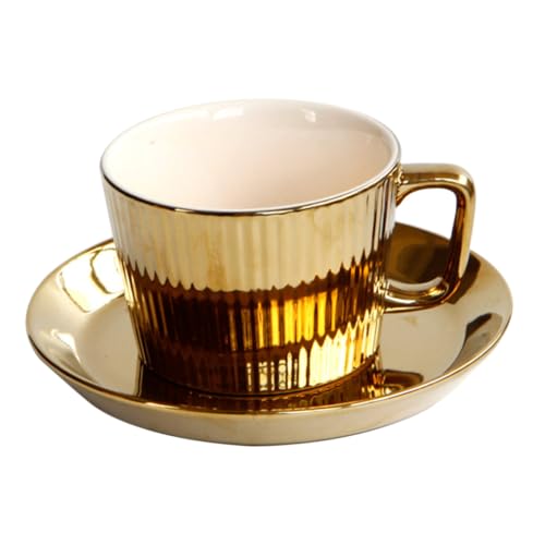 FUNNETOYU Porzellan Kaffee Tasse mit Untertasse Edle Weiße Keramik Stabiles für Kaffeehaus Restaurant Modernes Design Langlebig und Praktisch Geeignet als für Kaffeeliebhaber FUNNETOYU Porzellan Kaffee Tasse mit Untertasse Edle Weiße Keramik Stabiles für Kaffeehaus Restaurant Modernes Design Langlebig und Praktisch Geeignet als für Kaffeeliebhaber von FUNNETOYU