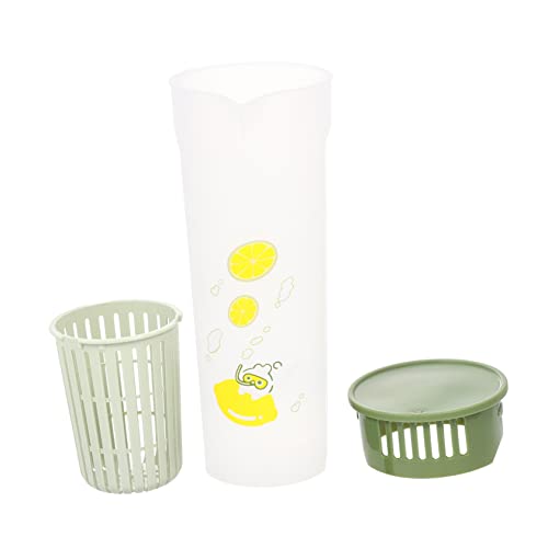 FUNNETOYU Refrigerator Water Pitcher Mit Großem Volumen - Für Kalte Getränke Tees Und Wasser Langlebiger Kunststoff Mit Deckel Für Kühlschrank Geeignet von FUNNETOYU
