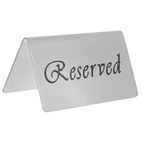 FUNNETOYU Reserved Tischschild Doppelseitig Stabiles Tent Design für Restaurant Hochzeit Feier Gäste Tischreservierung Langlebig Praktisch von FUNNETOYU