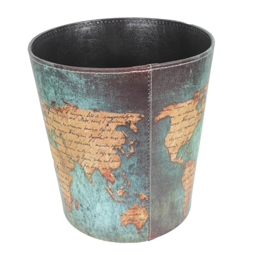 FUNNETOYU Retro Abfalleimer ohne Deckel British Style Papierkorb Vintage für Büro Wohnzimmer Badezimmer Stilvoll und Praktisch mit Großem Fassungsvermögen FUNNETOYU Retro Abfalleimer ohne Deckel British Style Papierkorb Vintage für Büro Wohnzimmer Badezimmer Stilvoll und Praktisch mit Großem Fassungsvermögen von FUNNETOYU