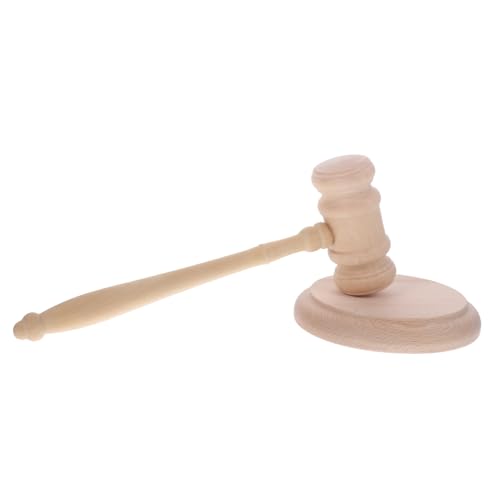 FUNNETOYU Richterhammer aus Buchenholz mit Sockel Praktischer Hammer für Auktionen Gerichtsverhandlungen Leicht Handlich und Langlebig für Juristen und Anwälte FUNNETOYU Richterhammer aus Buchenholz mit Sockel Praktischer Hammer für Auktionen Gerichtsverhandlungen Leicht Handlich und Langlebig für Juristen und Anwälte von FUNNETOYU