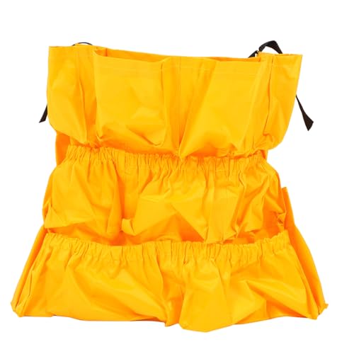 FUNNETOYU Robuster Vinyl Müllbeutel für Runde und Eckige Mülleimer mit Befestigungsriemen Multifunktionale Tasche mit Mehreren Fächern für Reinigungsmittel Geeignet für Gewerbe Medizin und von FUNNETOYU