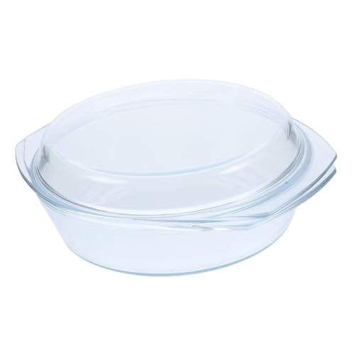 FUNNETOYU Runde Glasauflaufform mit Deckel Mikrowellengeeignet Stapelbar Vielseitig für Küche und Tisch Design für Partys und Alltagsnutzung FUNNETOYU Runde Glasauflaufform mit Deckel Mikrowellengeeignet Stapelbar Vielseitig für Küche und Tisch Design für Partys und Alltagsnutzung von FUNNETOYU