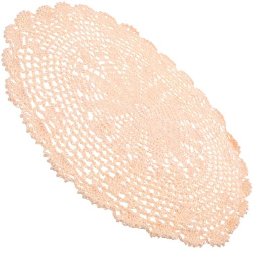 FUNNETOYU Rustikales Spitzen tischset Rund Handgefertigtes Pflegeleichtes Platzset mit Feiner Spitzenstickerei Französischer Landhausstil für Esstisch Dekoration und Stilvolle FUNNETOYU Rustikales Spitzen tischset Rund Handgefertigtes Pflegeleichtes Platzset mit Feiner Spitzenstickerei Französischer Landhausstil für Esstisch Dekoration und Stilvolle von FUNNETOYU