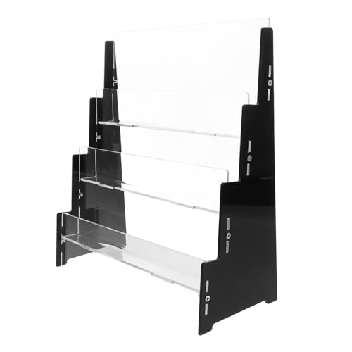 FUNNETOYU Sammelkarten Display Baseball Karten Display Ständer Baseball Display Karten Etui Schwarze Kartenständer Für Display Acryl von FUNNETOYU