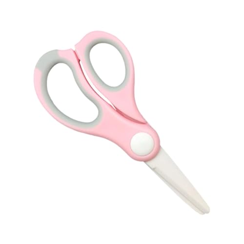 FUNNETOYU Schere für Babynahrung Schere aus Keramik Küchenhelfer Schere Multifunktions-Lebensmittelschere -Obstschere Mahlwerkzeug für Lebensmittel tragbare Küchenscheren pp Rosa von FUNNETOYU