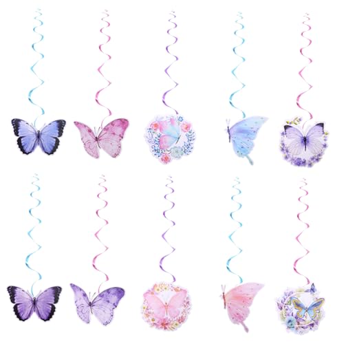 FUNNETOYU Schmetterlinge Hängedeko Teilig Frühling Partyhänger Spiralen Banner für Garten Teeparty Fenster Tür Dekoration Wiederverwendbar FUNNETOYU Schmetterlinge Hängedeko Teilig Frühling Partyhänger Spiralen Banner für Garten Teeparty Fenster Tür Dekoration Wiederverwendbar von FUNNETOYU