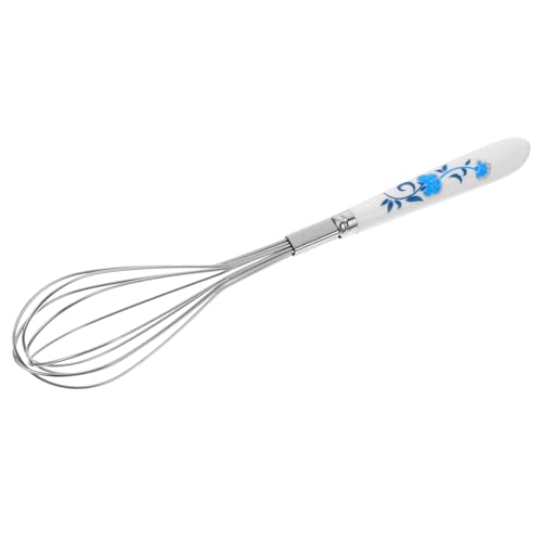 FUNNETOYU Schneebesen Handmixer für Rotation Zutaten verquirlen Tragbarer Eierschläger Eierhandlingswerkzeug handlicher Eiermixer multifunktionaler manueller Lebensmittelmixer Keramik von FUNNETOYU