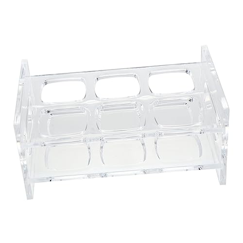 FUNNETOYU Shot Glass Holder Rund Reihen Fächer Transparent Bar Ausstellung Organizer Party Getränkeständer für Schnapsgläser für Zuhause Garten Pool Küche von FUNNETOYU