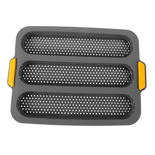 FUNNETOYU Silikon Baguette Backform Fach Antihaft Kastenform Ofenfest Hitzebeständig Leicht und Praktisch für Baguettes Sub Brötchen und Hausgemachtes Brot FUNNETOYU Silikon Baguette Backform Fach Antihaft Kastenform Ofenfest Hitzebeständig Leicht und Praktisch für Baguettes Sub Brötchen und Hausgemachtes Brot von FUNNETOYU