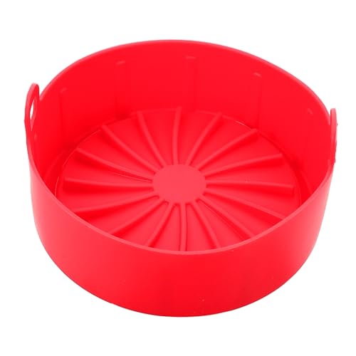 FUNNETOYU Silikon-Pad Hitze Korb Friteuse Beständig Heißluftfritteuse praktischer Silikontopf Antihaft-Silikontopf verschleißfeste Luftfritteusematte Luftröenschiff Kieselgel rot FUNNETOYU Silikon-Pad Hitze Korb Friteuse Beständig Heißluftfritteuse praktischer Silikontopf Antihaft-Silikontopf verschleißfeste Luftfritteusematte Luftröenschiff Kieselgel rot von FUNNETOYU