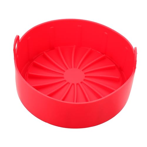 FUNNETOYU Silikon-pad Beständig Auskleidungen Für Heißluftfritteusen Zubehör Für Heißluftfritteusen Korb Liner Unterlage Kochgeschirr Rechteckig Air Fryer Accessoire Rot Kieselgel von FUNNETOYU