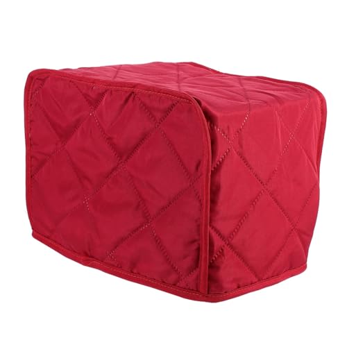 FUNNETOYU Staubschutz Toaster Abdeckung Küchen Toaster Schutzhaube aus Dickem Polyester Gepolstert Kratzfest Küchen Haushaltsgerät Schutzhülle Rot von FUNNETOYU